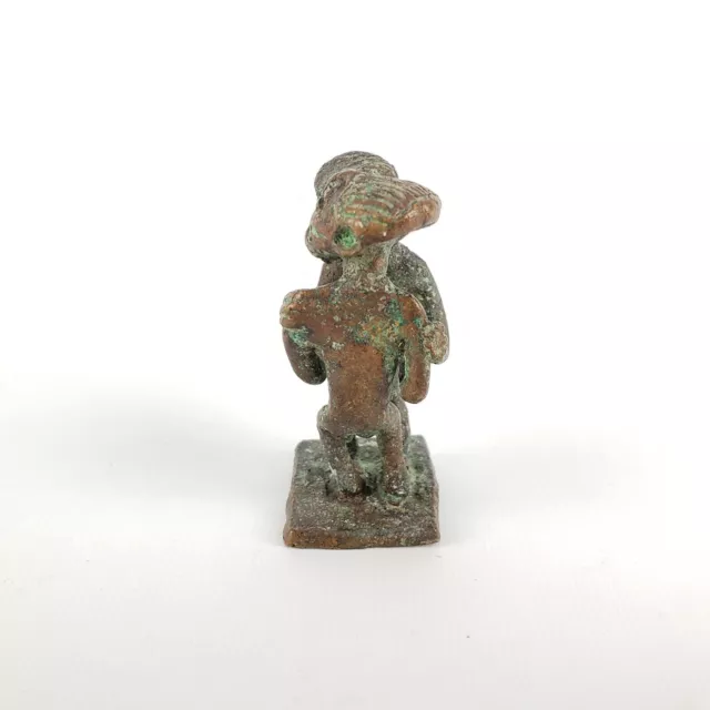 Miniature Bronze-Brass Metal Artist Risque Whimsical Nude Figurine 2.25" 2