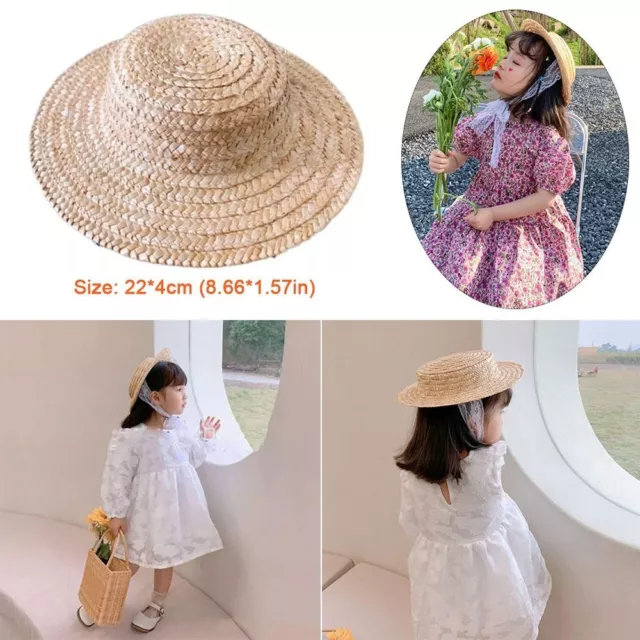 Sunshade Sun Cap Straw Weave Sunscreen Cap High-quality Flat Top Hat
