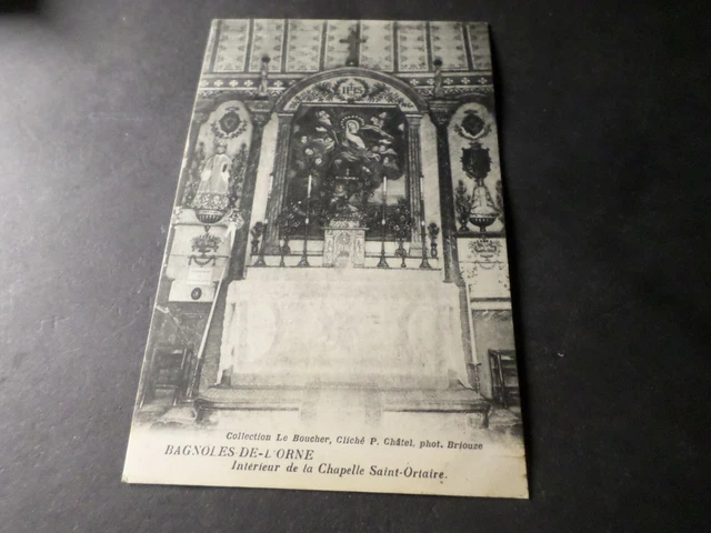 CPA France 61, Bagnoles De L'Orne, Virgin, Interior Chapelle St Ortaire,VF PC