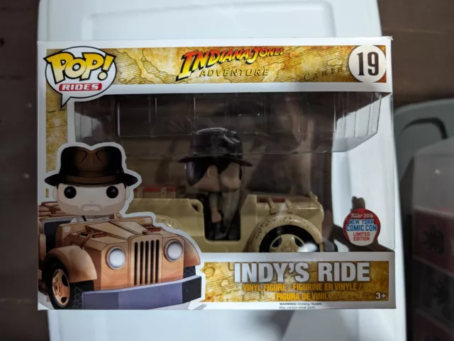 Funko Pop Rides Indiana Jones Indy’s Ride NYCC 2016 Exclusive New In Box