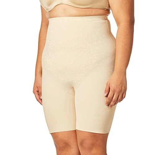 womens Fitsense High Waist Thigh Slimmer With Lycra Dm0072 X-Large Transparent