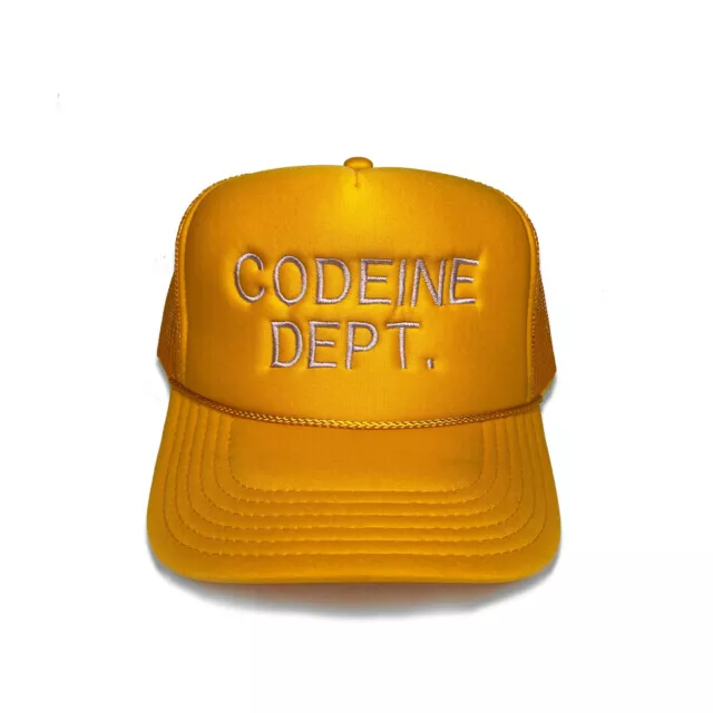 "CODEINE DEPT" Embroidered FOAM TRUCKER HAT (BATHING APE supreme gallery dept.)