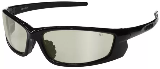 Radians Voltage Safety Glasses with Black Frame and Indoor/Outdoor Lens