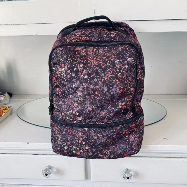 Rare Limited Edition Lululemon City Adventurer Backpack Workout Flowerescent 17L