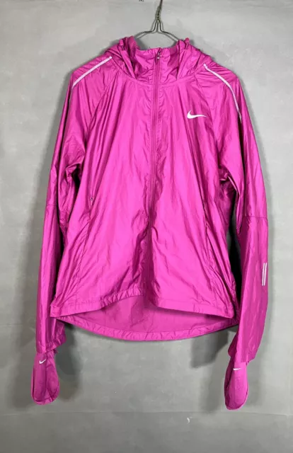 NIKE WOMENS DRI FIT Element Shield Max Running Jacket Style Pink