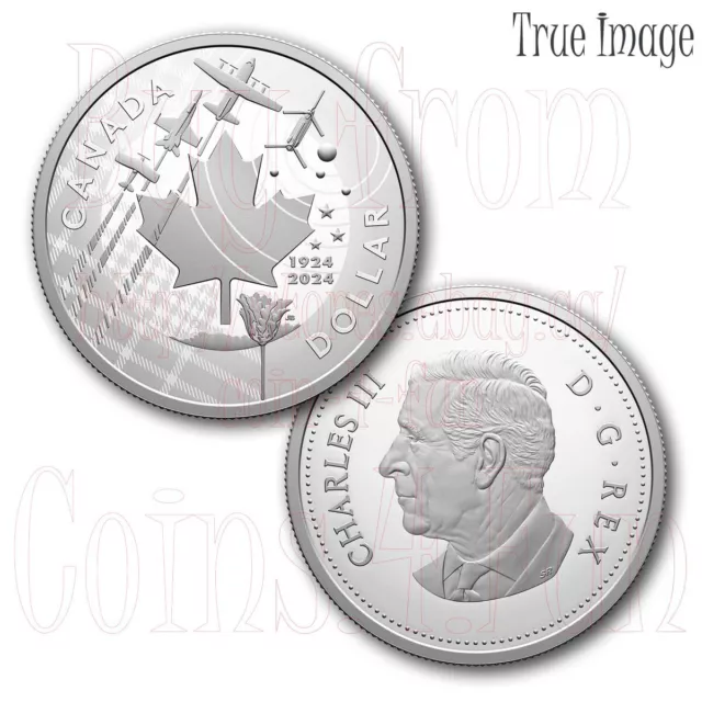 2024 SILVER DOLLAR RCAF Royal Canadian Air Force 100th Anniversary 1