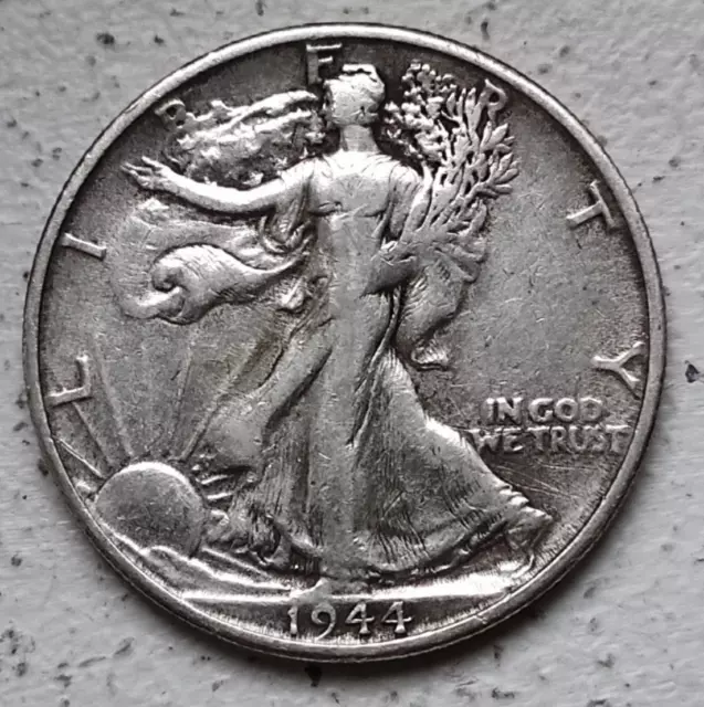 Etats-Unis 1/2 Dollar 1944 en Argent Liberty Walking