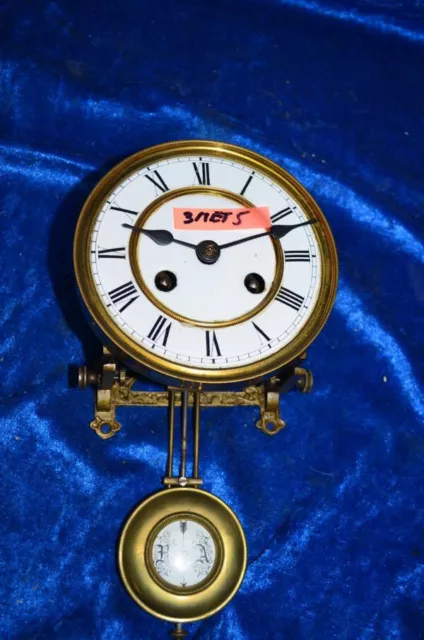 MINIATUR Regulatoren Vollplatinen Uhrenwerk um 1900 3 MEt5