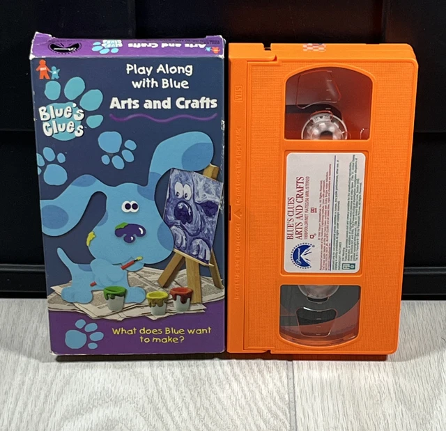 BLUES CLUES ARTS and Crafts VHS 1998 Nick Jr Nickelodeon Orange $19.23 ...