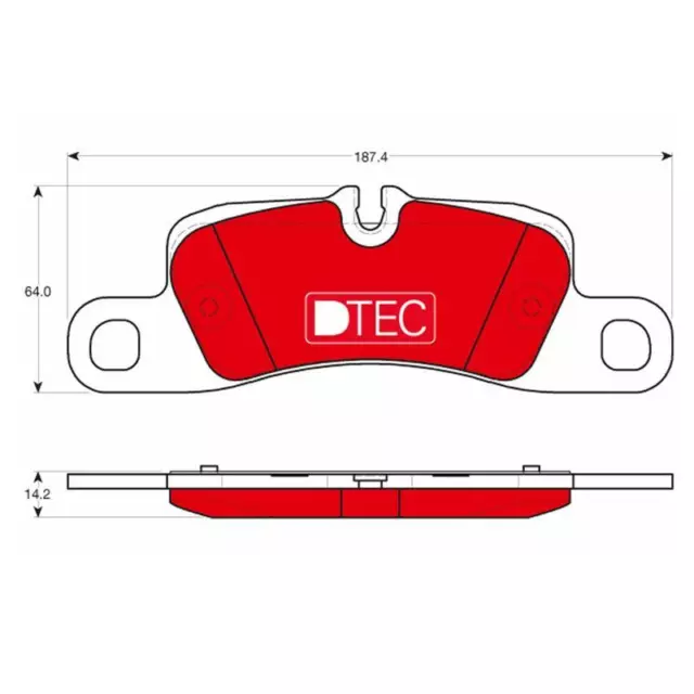 TRW GDB1839DTE Plaquettes de Frein Arrière pour Porsche