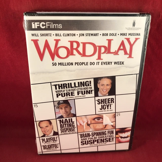 WORDPLAY (DVD MOVIE) IFC Films Crosswords Crossword Puzzles *Brand New