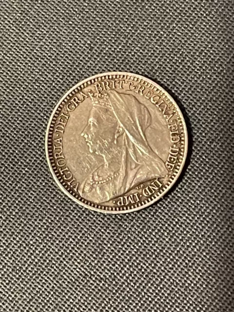 Queen Victoria Maundy Two Pence 1898 Silver