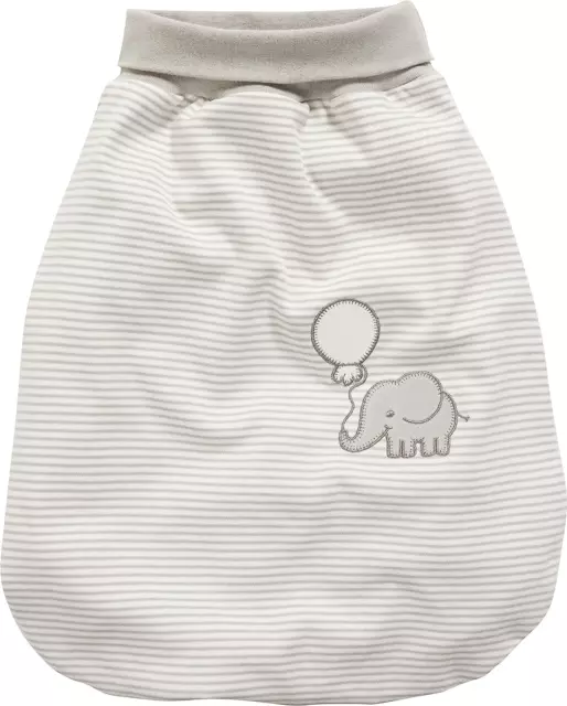 Schnizler Unisex Kid's Strampelsack Interlock Elefant Sleeping Bag, Beige Natur