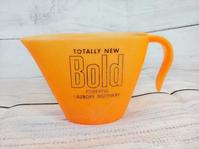 1960S BOLD TOTALLY New Laundry Detergent Measuring Cup Plastic Scoop $13.95  - PicClick