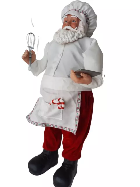 Weihnachtsmann Bäcker 62 cm Deko Figur  Nikolaus Weihnachten NEU Versandfrei