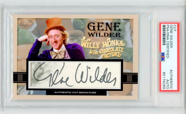 Gene Wilder ~ Signed Autographed Willy Wonka Trading Card ~ PSA DNA Encased