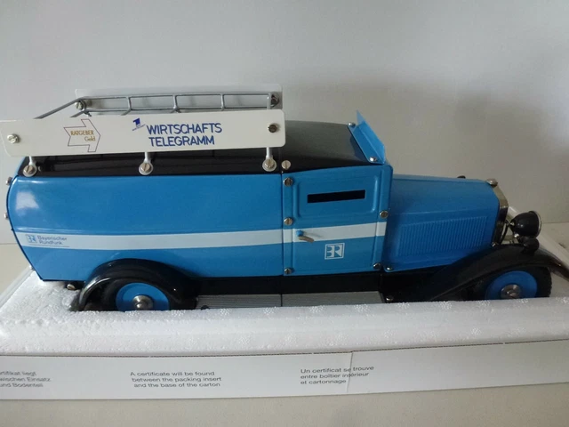 Marklin 1101 Van De Voeux échelle 1/16 – Modèle En Métal Bleu