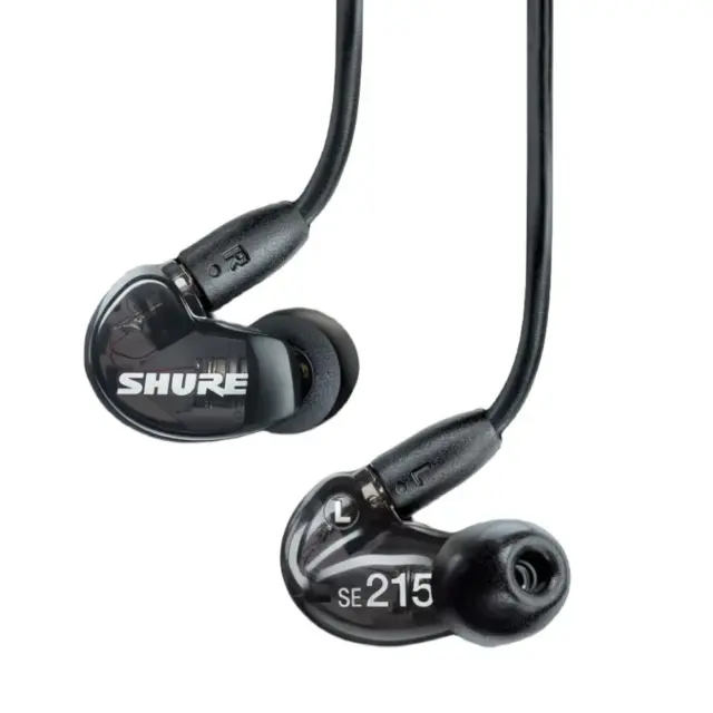 Shure SE215 In-Ear Professional Sound Isolating Headphones Wired Black US