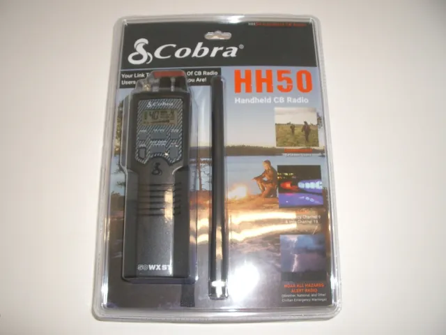 Cobra Hh50Wxst Emergency Cb Portable Handheld Radio Noaa Weather Alert