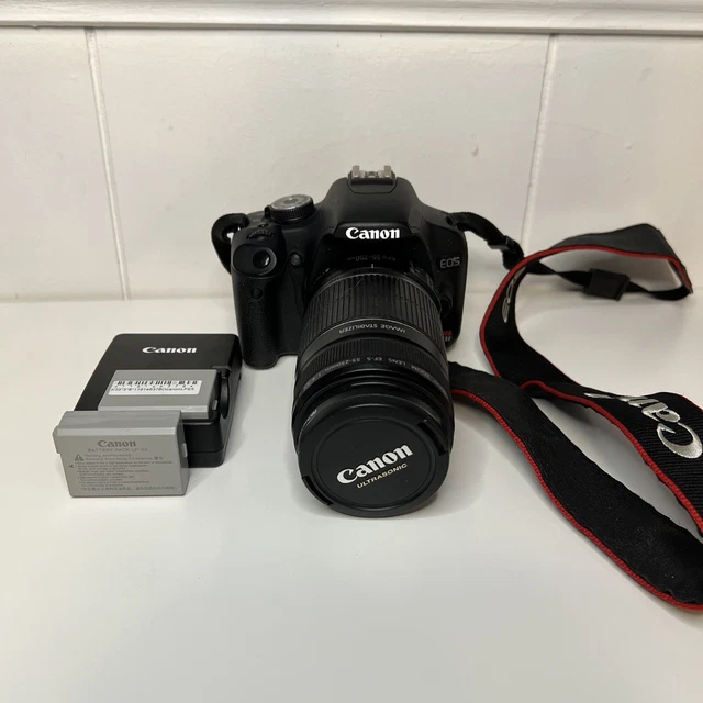 Canon EOS Rebel T1i  15.1MP Digital SLR Camera EF-S 55-250mm Battery lot