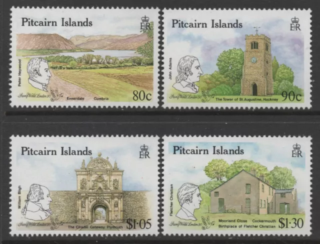 Pitcairn Islands 1990 English Landmarks set of 4 MUH