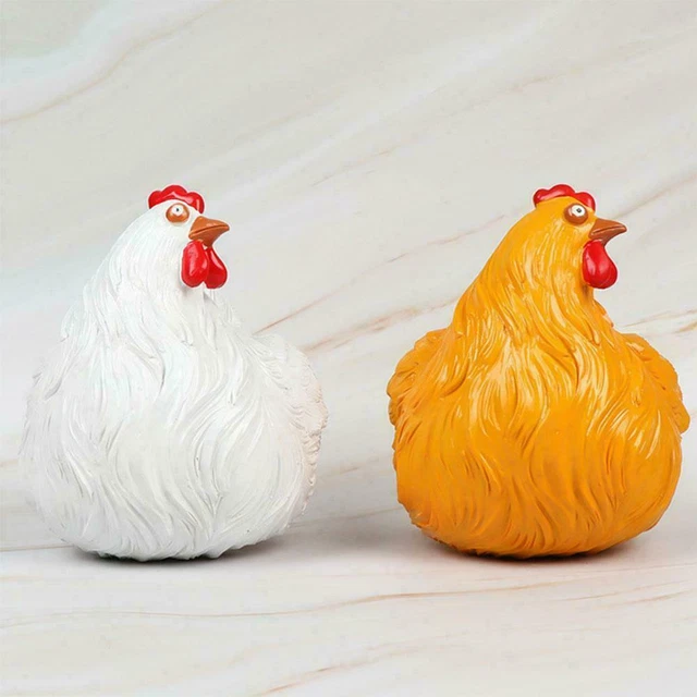 Hahn Gartendekoration Huhn Henne Kunst Hof Figur Statue Dekor Harz M4W3 7
