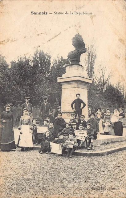 Antique postcard Dept 95 Val d'Oise - Sannois Statue of the Republic