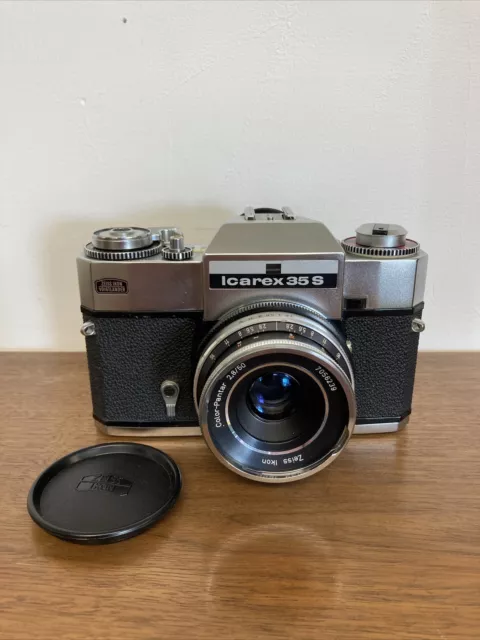 Alte Zeiss Ikon Icarex 35 S Voigtländer Kamera Camera Lens Old Vintage K2