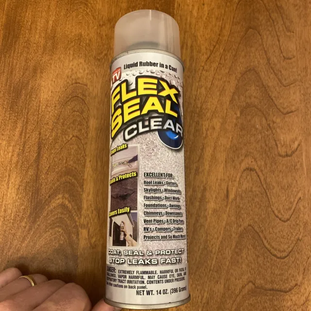 Flex Seal Liquid Rubber Sealant Coating 14 Oz. Spray Paint Clear color(New)