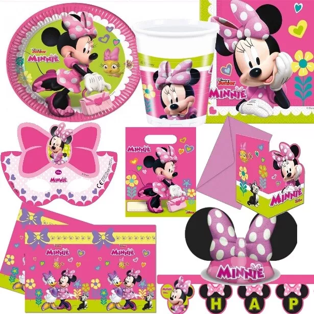 MINNIE MAUS Party Deko - Alles zum Kinder Geburtstag - Motto Party Disney Mickey