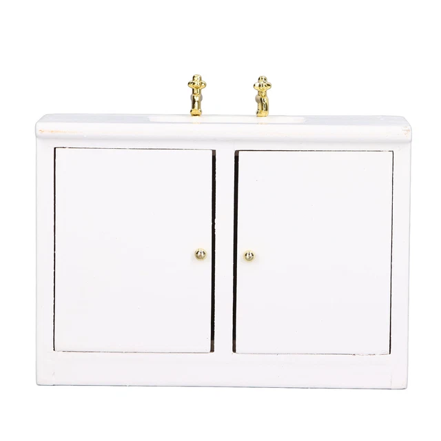 Mini Washbasin Cabinet Model Vivid And Soft Simulation Of Life Scene Dollhouse