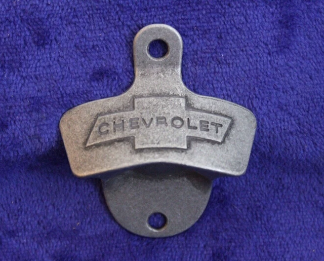 Wall Mount Chevy Bowtie Bottle Opener Accessory GM Truck SS Impala Nomad Vette Wall Mount Chevy Bowtie Bottle Opener Accessory GM Truck SS Impala Nomad Vette
