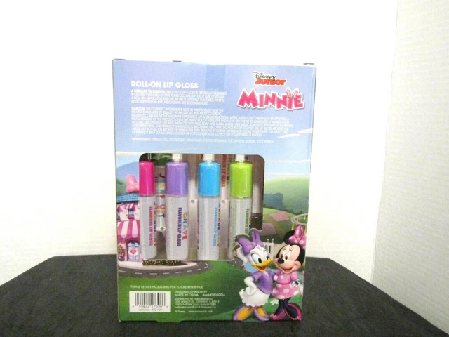 Disney Junior MINNIE MOUSE Roll-On Lip Gloss Set FLAVORED 8 Pack  NEW/SEALED