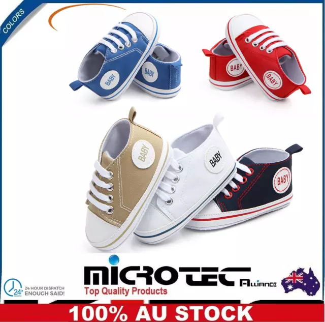 New Baby Boy Girl Crib Shoes Infant Sneakers Casual Shoes Newborn to 0-6 Month