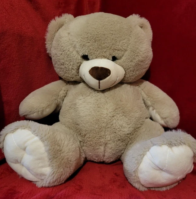 ASDA GREY LARGE Teddy Bear Plush Soft Cuddly Toy £5.99 PicClick UK