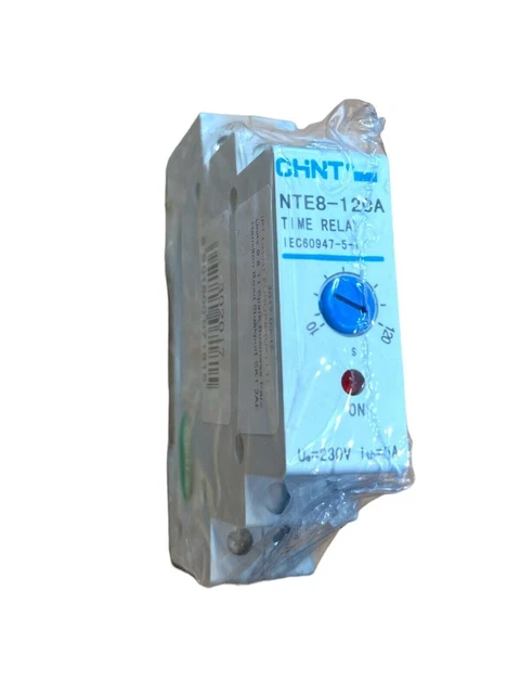 Relè ritardo tempo chint 10-120 secondi 5A 230 volt NTE8-120A