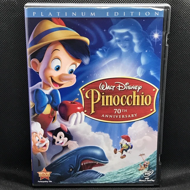 Pinocchio 70th Anniversary Platinum Edition Walt Disney DVD