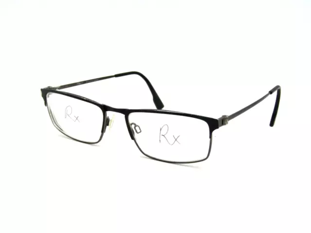 Flexon E1075 Men's Memory Metal Eyeglasses Frame, 001 Black. 53-17-140 #C86