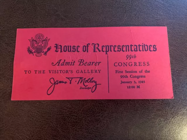 House Of Representatives First Session 99th Congress January 3, 1985 - Regan