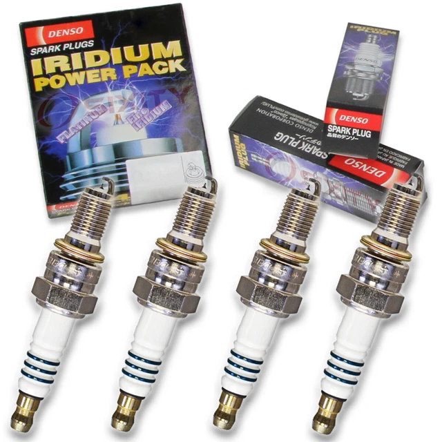 Set Of 4 Denso Iridium Power Spark Plugs For 2009-2017 Toyota RAV4 2.5L L4 Engine - Direct Fit Replacement