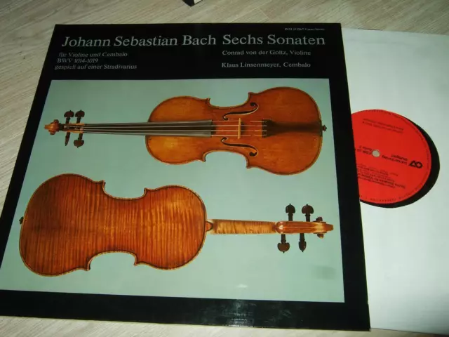 Von Der Goltz/Linsenmeyer : Js Bach Sechs Sonaten Für Violine Und Cembalo 2Lp Ca