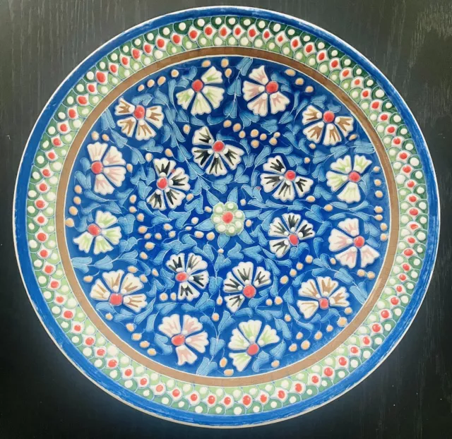 Assiette Plat Kutahya Turquie Vintage Motifs Iznik Süsler Cini