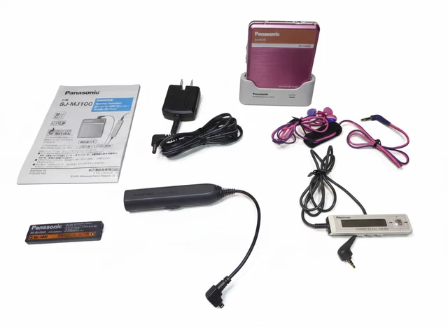 Lecteur MiniDisc Panasonic SJ-MJ55 Walkman Bleu, D'occasion, Fonctionnel