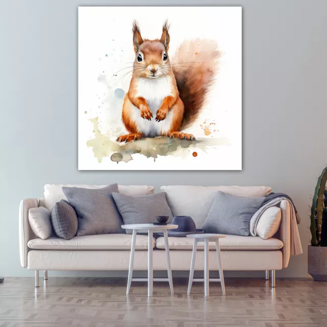 Squirrel Canvas Painting Wall Art Poster Landscape Canvas Print Picture