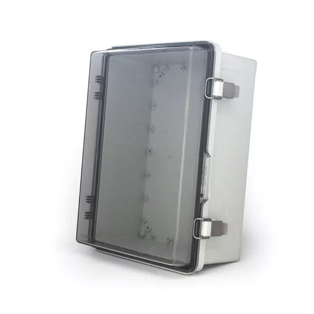 IP67 Waterproof Enclosure Electronic Case Clear Cover Hinged Lid Junction Box 3