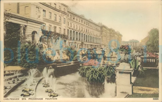 Cheltenham Spa Promenade Fountain Photochrom 33326