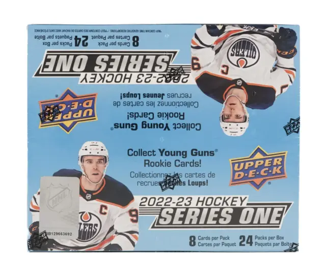 2022/23 Upper Deck Series 1 Hockey Retail 24-Pack Box 8 Cards Per Pack NHL
