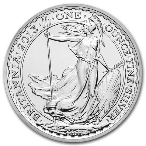 2013 1 oz Lunar Snake Privy British Silver Britannia Coin