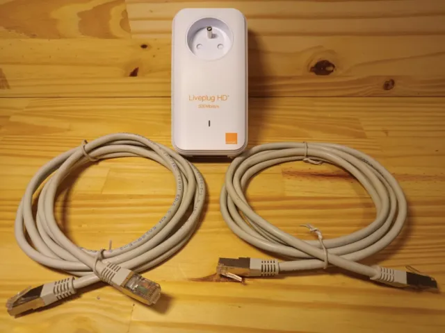 Orange - Liveplug HD+ 200Mbits/s - Liveplug HD+ vous permet de relier votre  Livebox à votre décodeur TV, sans passage de câble, uniquement en utilisant  le réseau électrique de votre maison(Technologie CPL).Pack