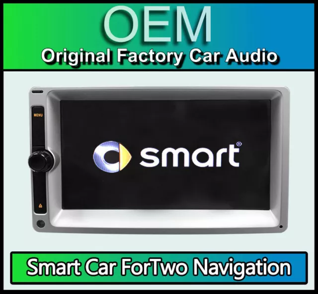 Smart Car ForTwo CD player navigation sat nav radio stereo with code GPS aerial